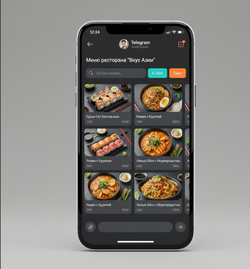 Telegram-бот для ресторана - bot проект для restaurant